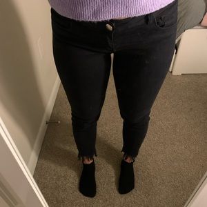navy low rise pants